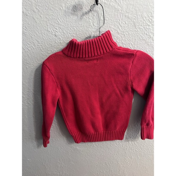 Polo Ralph Lauren Kids 1/4 Zip Sweater Red Size 7 - Picture 6 of 6